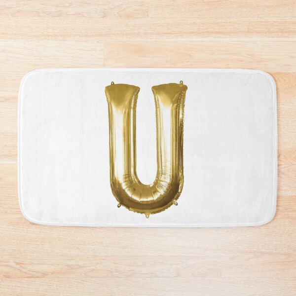 Item preview, Gold Foil Mylar Balloon Letter U designed and sold by ArcherAshleyArt.