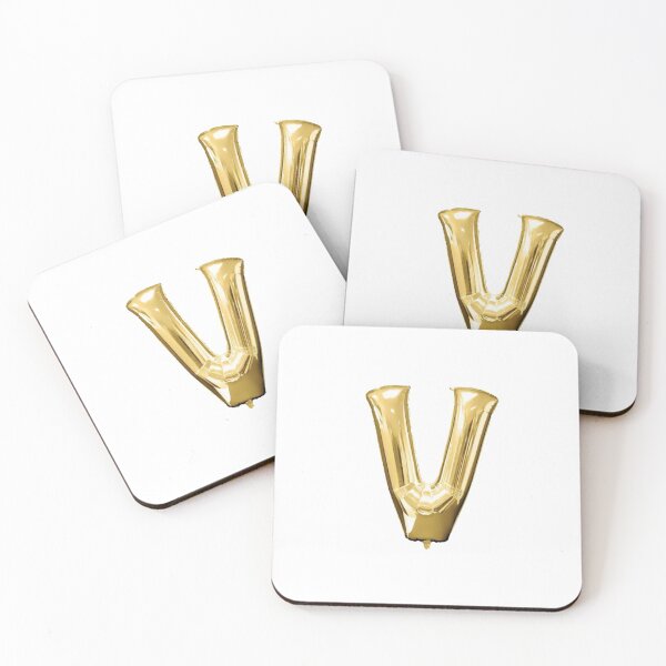 Item preview, Gold Foil Mylar Balloon Letter V designed and sold by ArcherAshleyArt.