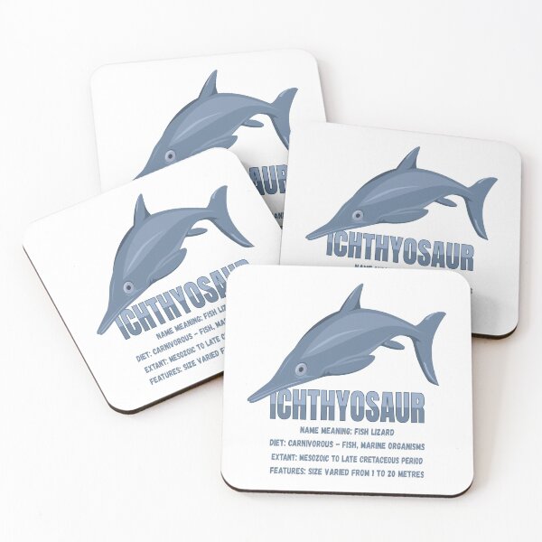 Item preview, Ichthyosaur Dinosaur Dolphin Lovers Infographic Facts Gift designed and sold by Maljonic.