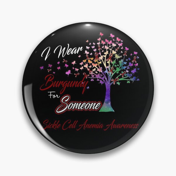 Item preview, Ribbon Tree I Wear Burgundy For Someone Sickle Cell Anemia Awareness designed and sold by Tadmab.
