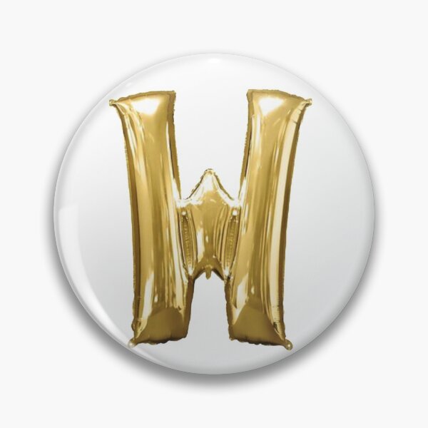 Item preview, Gold Foil Mylar Balloon Letter W designed and sold by ArcherAshleyArt.