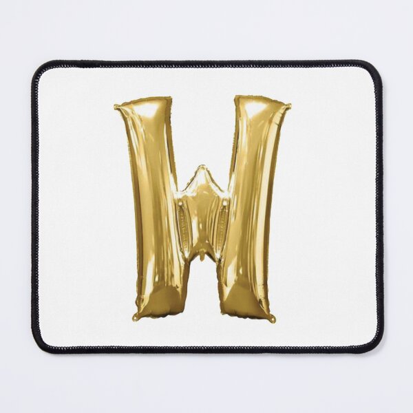 Item preview, Gold Foil Mylar Balloon Letter W designed and sold by ArcherAshleyArt.