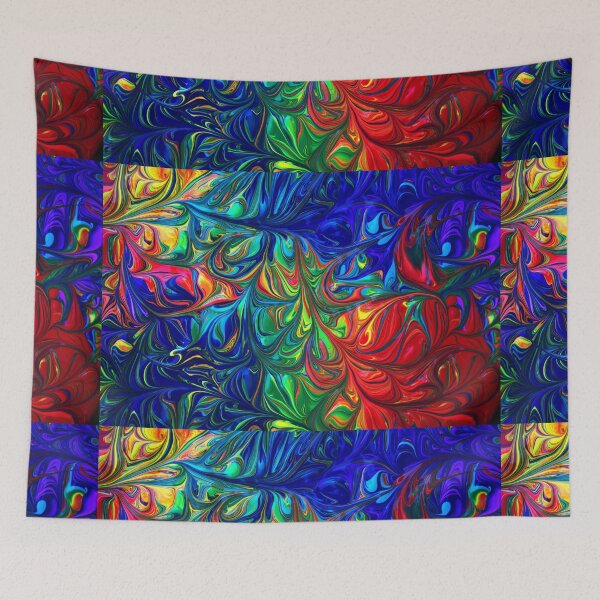 Item preview, Rainbow Liquid Marble Painting  designed and sold by newburyboutique.