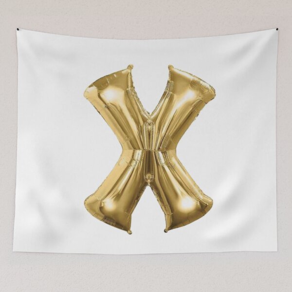 Item preview, Gold Foil Mylar Balloon Letter X designed and sold by ArcherAshleyArt.