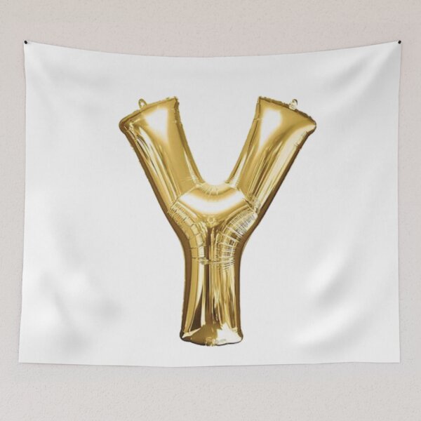 Item preview, Gold Foil Mylar Balloon Letter Y designed and sold by ArcherAshleyArt.