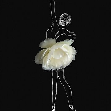 Artwork thumbnail, White rose ballerina by Ctrl+P HQ