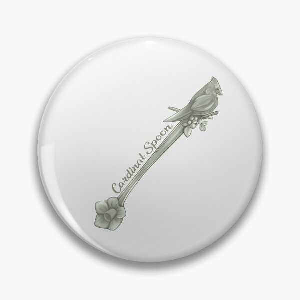 Item preview, Silver Cardinal Spoon designed and sold by Kenzie Glass.