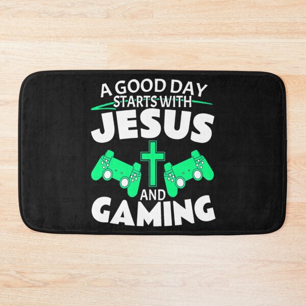 Item preview, Jesus And Gaming designed and sold by StarcyWol.