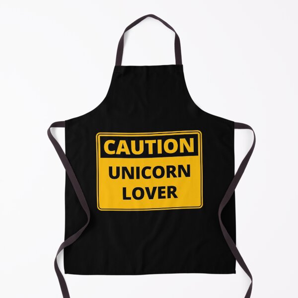 Item preview, Funny Caution Sign - Unicorn Lover designed and sold by thehappylamb.