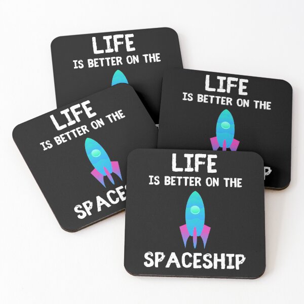 Item preview, Life is better on the spaceship tshirt designed and sold by zoonix.