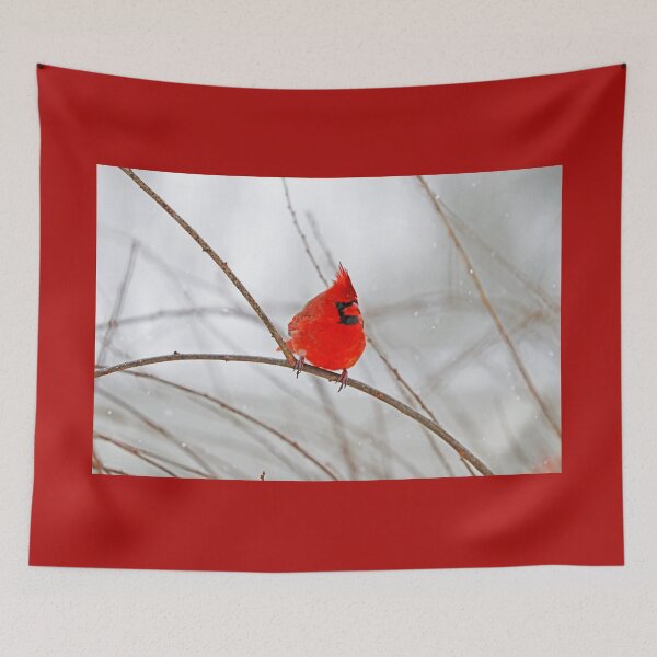 Item preview, Winter Male Northern Red Cardinal designed and sold by Deb Oppermann.