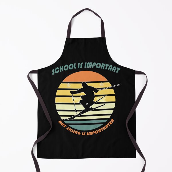 Item preview, School is Important But Skiing is Importanter designed and sold by The Xlads Apparel ⭐.