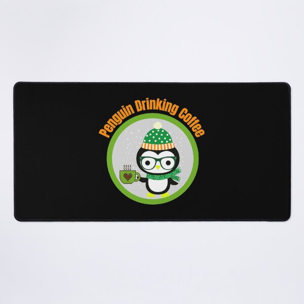 Item preview, Penguin Drinking Coffee designed and sold by AmeliaStore1.