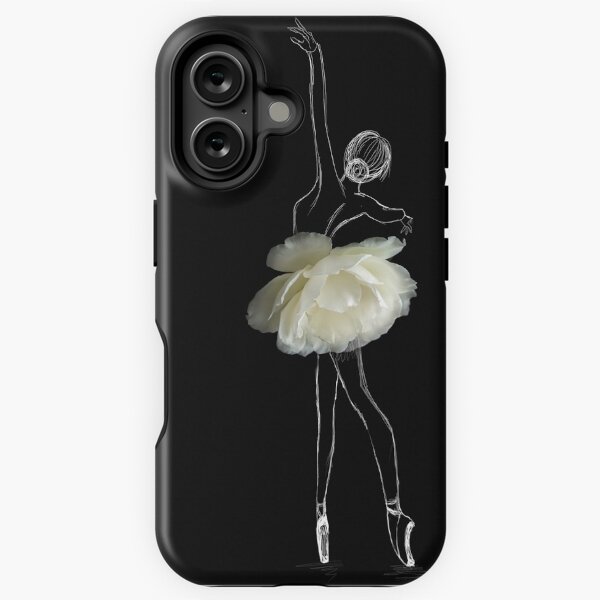 Item preview, White rose ballerina designed and sold by Ctrl+P HQ.