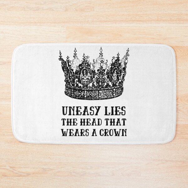 Item preview, Shakespeare Quote Uneasy lies the head that wears a crown Henry IV designed and sold by violet-hope.