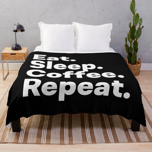 Item preview, Eat Sleep Coffee Repeat designed and sold by teesaurus.