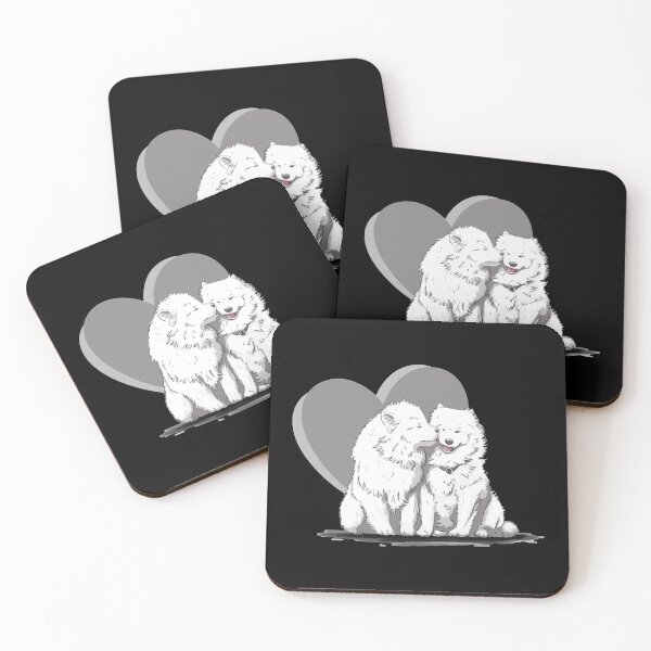 Item preview, American Eskimo Dog Couple Funny Gift Idea For Pet Owners And Dog Lovers designed and sold by MqHStore.