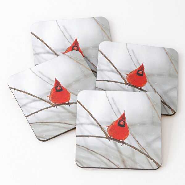 Item preview, Winter Male Northern Red Cardinal Attitude designed and sold by Deb Oppermann.