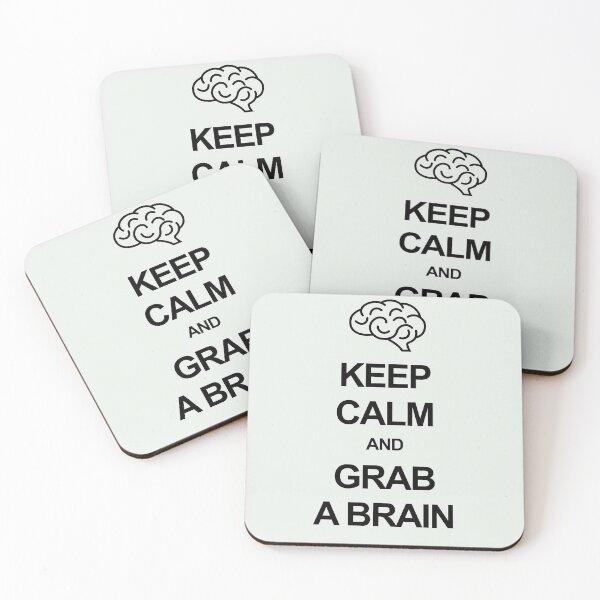 Item preview, Keep calm and grab a brain designed and sold by Occupant9.