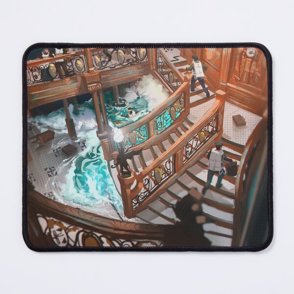 Item preview, The Grand Staircase - RMS Titanic painting - Artwork by Eliott Sontot designed and sold by Eliott Sontot.