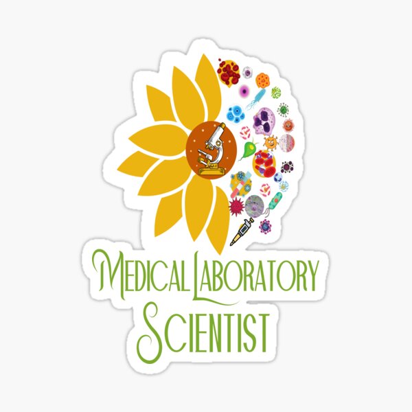 Item preview, SUNFLOWER MEDICAL LABORATORY SCIENTIST LAB TECH MICROBIOLOGY designed and sold by Hippiesole.