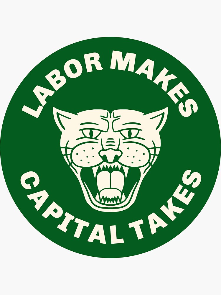 Thumbnail 3 von 3, Sticker, Arbeit lässt Kapital nehmen designt und verkauft von SSFootball.