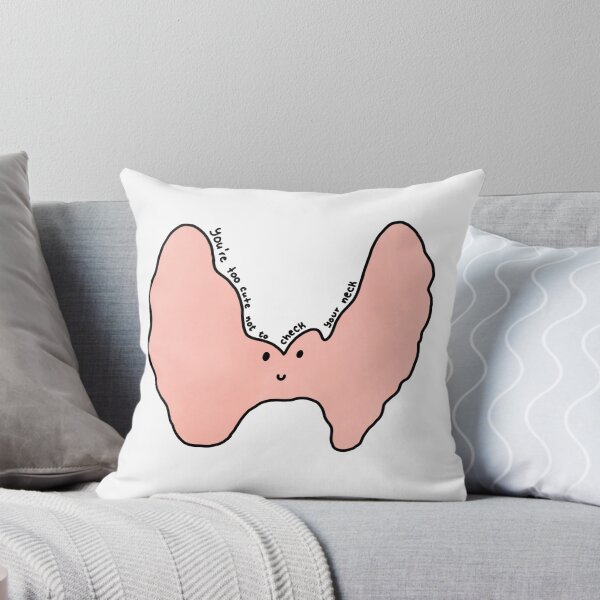 Item preview, Cute Pink Thyroid "Check Your Neck" designed and sold by EuropaPrints.