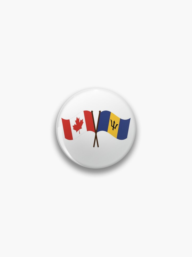 Barbados Canada Unity Flags | Pin