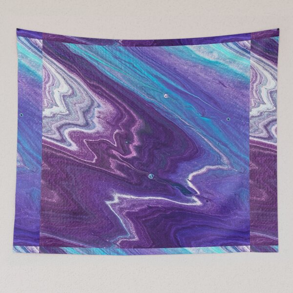 Item preview, Abstract Watercolor Marble Purple and Blue Paint  Splash designed and sold by silviaol.