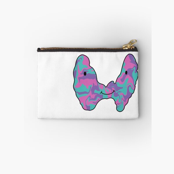 Item preview, Cute Thyroid in the Colors of the Thyroid Cancer Ribbon designed and sold by MeaganM.