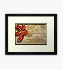 Genius Flower Framed Print