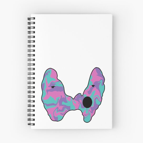 Item preview, Yawning Thyroid in the Colors of the Thyroid Cancer Ribbon designed and sold by MeaganM.