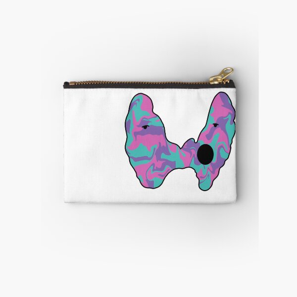 Item preview, Yawning Thyroid in the Colors of the Thyroid Cancer Ribbon designed and sold by MeaganM.