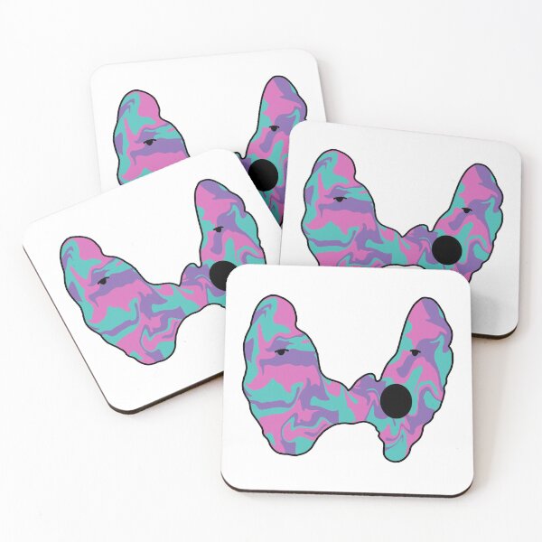 Item preview, Yawning Thyroid in the Colors of the Thyroid Cancer Ribbon designed and sold by MeaganM.