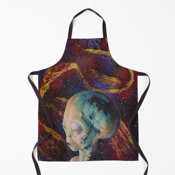 Item preview, Roswell Alien Declassified, Original Fine Art Collage Mix Media Art designed and sold by Noelle Blue Moon.