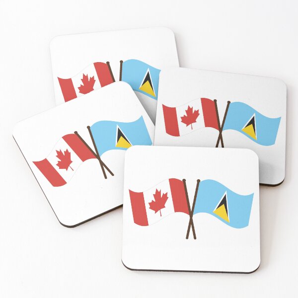Item preview, St Lucia Canadian Unity Flags designed and sold by IdentiTee Studios.