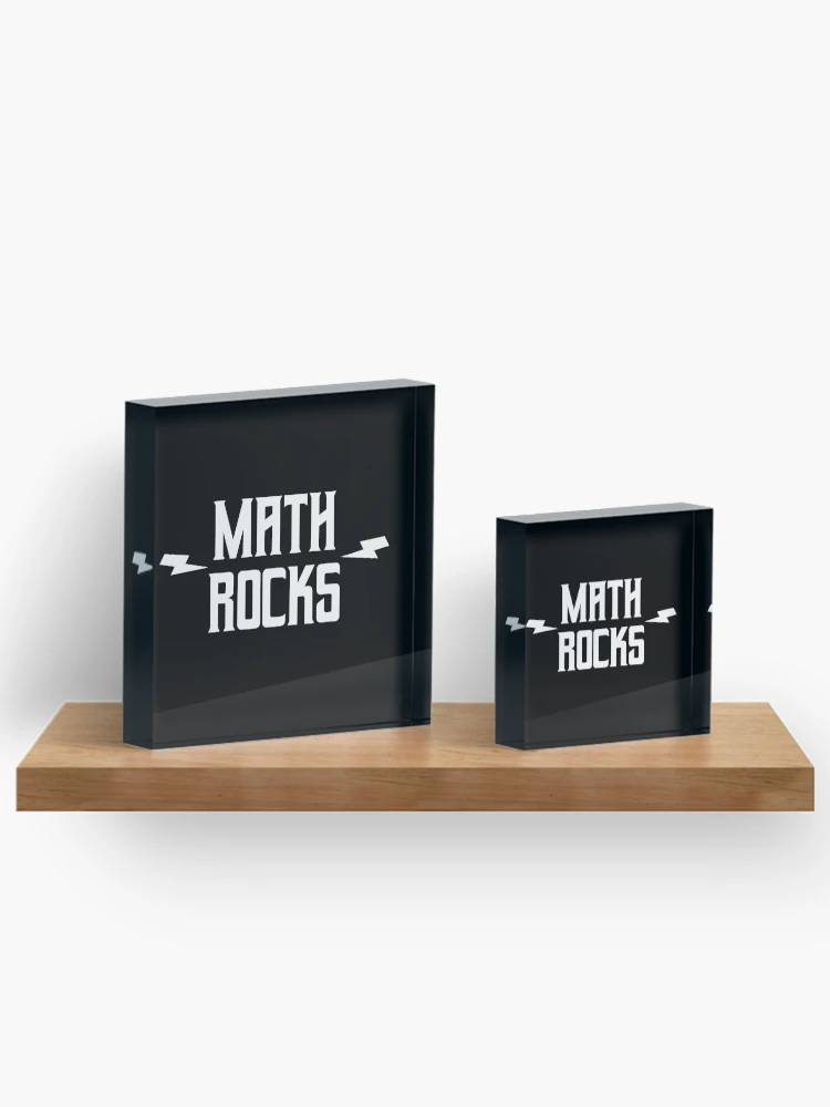 Thumbnail 3 of 5, Acrylic Block, Math Rocks designed and sold by teesaurus.