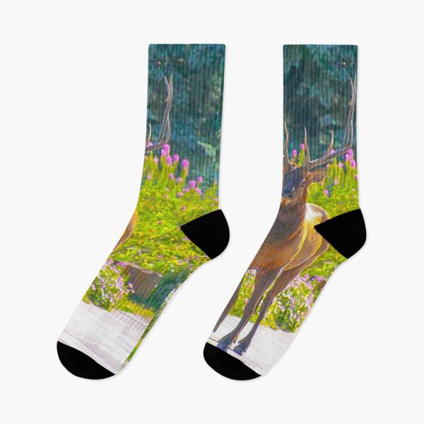 Item preview, Elk Infront of Purple Flowers designed and sold by LisaMPierce1990.