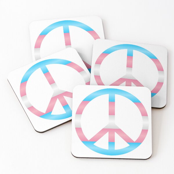 Item preview, Peace and Transgender Pride #1 designed and sold by NovotnyDesigns.