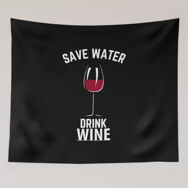 Item preview, Save water, drink wine designed and sold by ToastyCork.