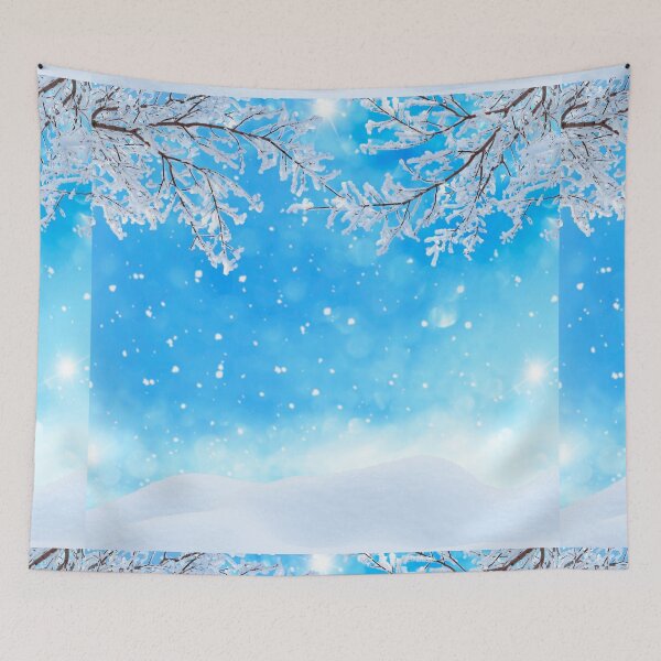 Item preview, Snow Hills. Blue Winter Branches designed and sold by silviaol.