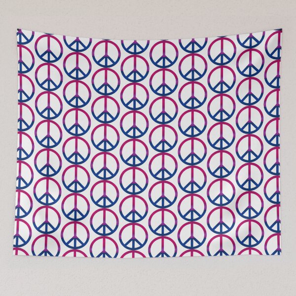 Item preview, Peace and Bi Pride #1 designed and sold by NovotnyDesigns.