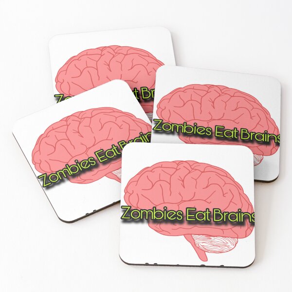 Item preview, Zombies eat brains. You are safe.  designed and sold by Custom-Heraldry.