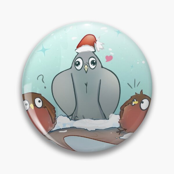 Aperçu de l'œuvre Joyeux Noël Intrus Pigeon créée et vendue par EleYes.