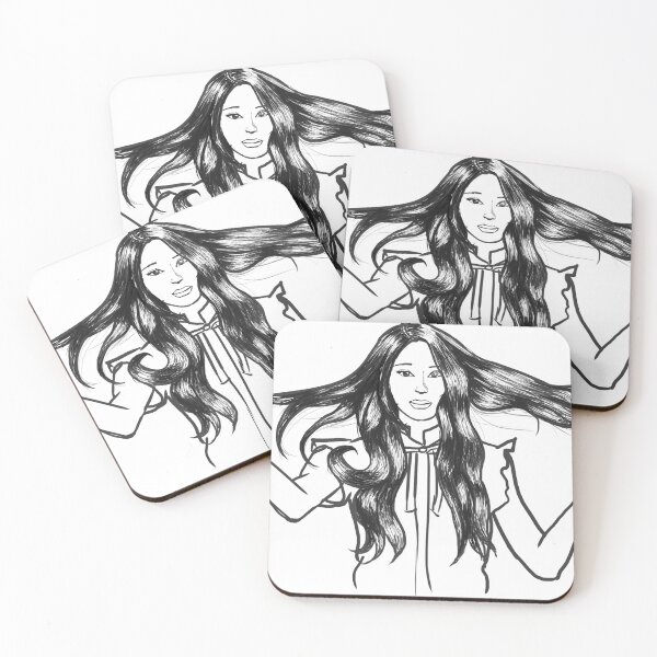 Item preview, Cute girl hair flip designed and sold by croscreates.