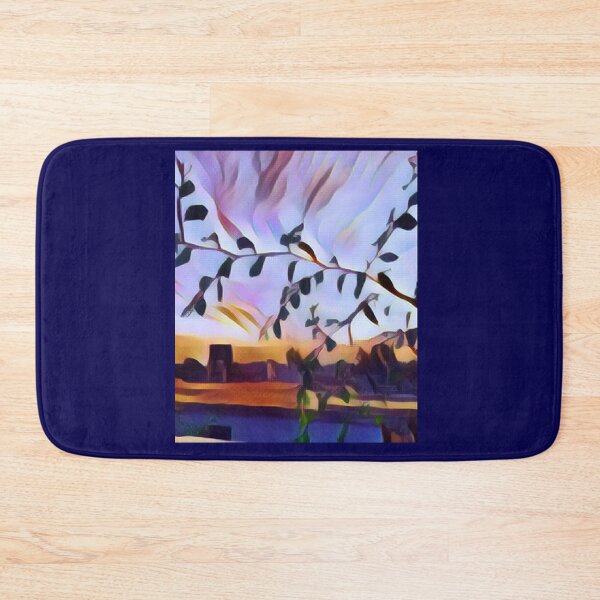 Item preview, Rooftop neighborhood painted scenery  designed and sold by Swagmode.