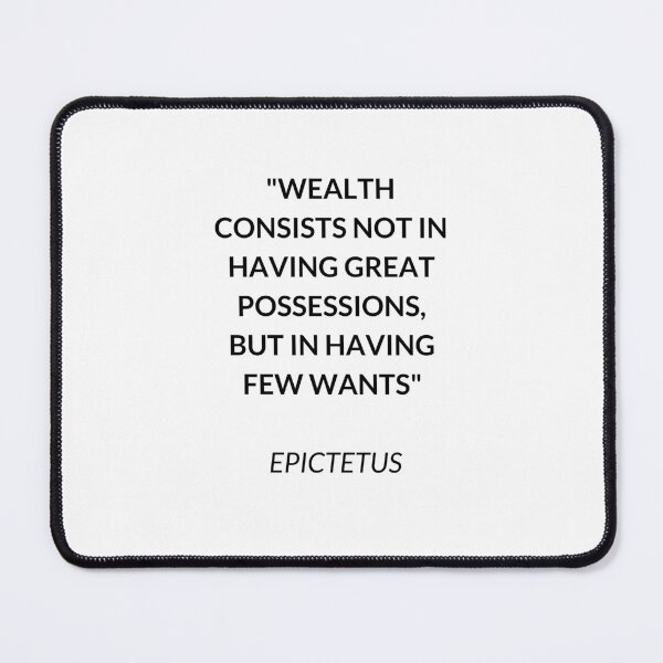 Item preview, WEALTH - Stoic Quote designed and sold by Inspirationmotivation.