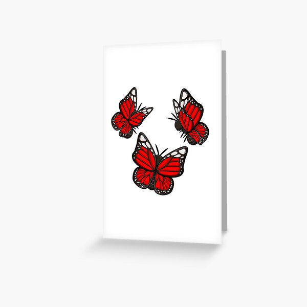 Item preview, Red Monarch Butterflies designed and sold by Morgan George.