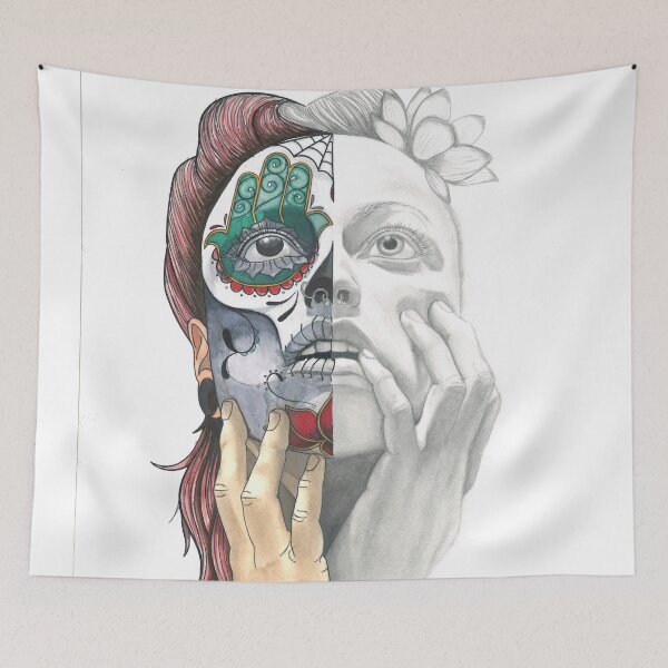 Item preview, Sugar Skull Self-Portrait designed and sold by Gauthtistic.
