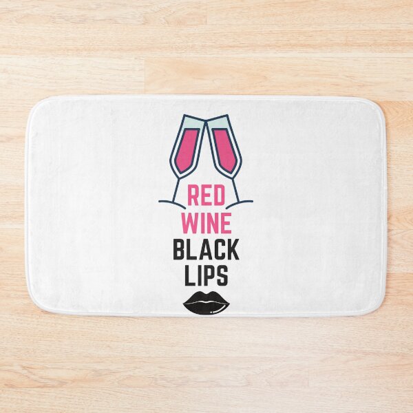 Item preview, Red wine, black lips designed and sold by ToastyCork.
